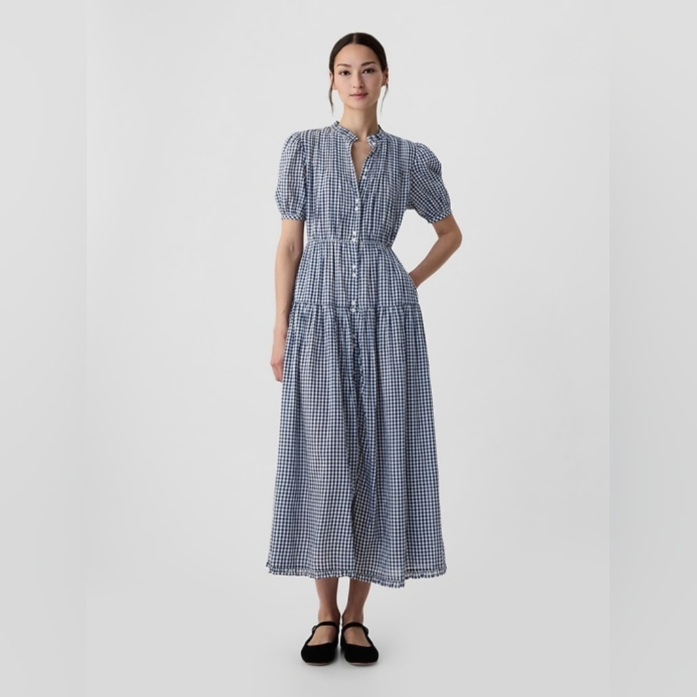 Gap × DÔEN Gingham Maxi Dress